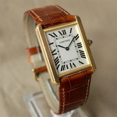 cartier tank solo watch straps|cartier tank solo large men's.